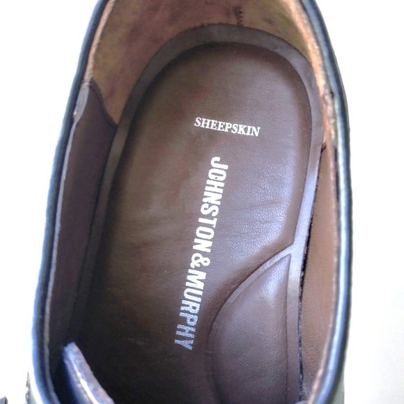 Johnston & Murphy Men\'s Daley Cap Toe in Cool Looking Black Full Grain Leather main image 12